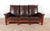 Vintage Antique Style Mission Prairie Arts & Crafts Dark Oak Scallop Back Sofa This Vintage Antique Style Mission Prairie...