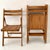 Striking Mid Century Solid Wood Folding Chairs. Made in Yugoslavia For Sale - Image 9 of 13