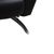 Black Michelle Leather Chrome Two-Seater Black Manual Function Sofa from Stressless For Sale - Image 8 of 14