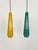 Italian Murano Glass Pendants in Green and Yellow from Vistosi, 1970s, Set of 2 For Sale - Image 12 of 15