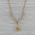 Modern 0.24ctw Yellow Diamond Pendant Necklace 14k Gold Convertible Shape Magnetic For Sale - Image 3 of 7