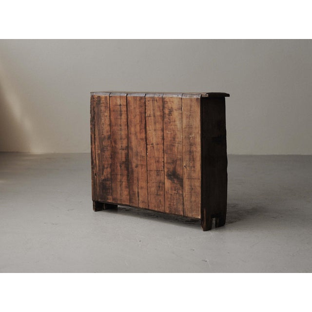 Brown Primitive Mountain Cabinet in Wood, Spain, Early 20th Century For Sale - Image 8 of 18