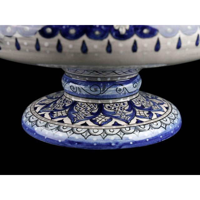 Deruta Blue Dolphins Vase by Deblona For Sale - Image 10 of 17