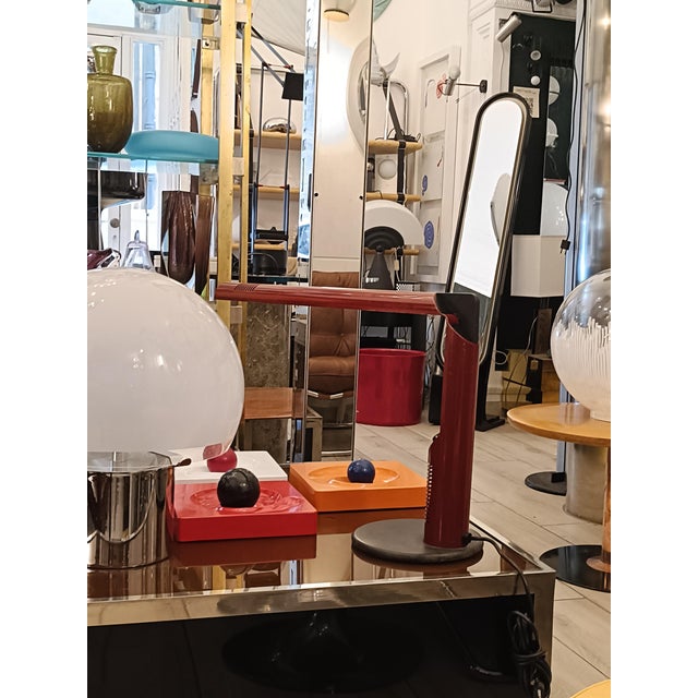 Metal Abele Table Lamp by Gianfranco Frattini for Luci Milano, Italy, 1980s For Sale - Image 7 of 8