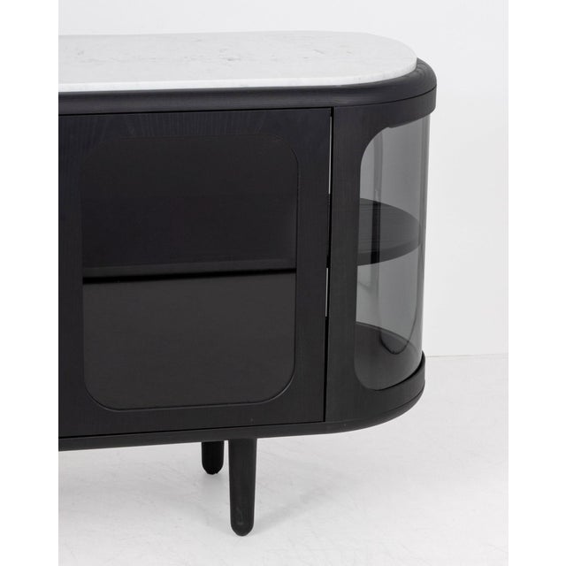Matteo Zorzenoni "Settebello" Black Sideboard For Sale - Image 4 of 10