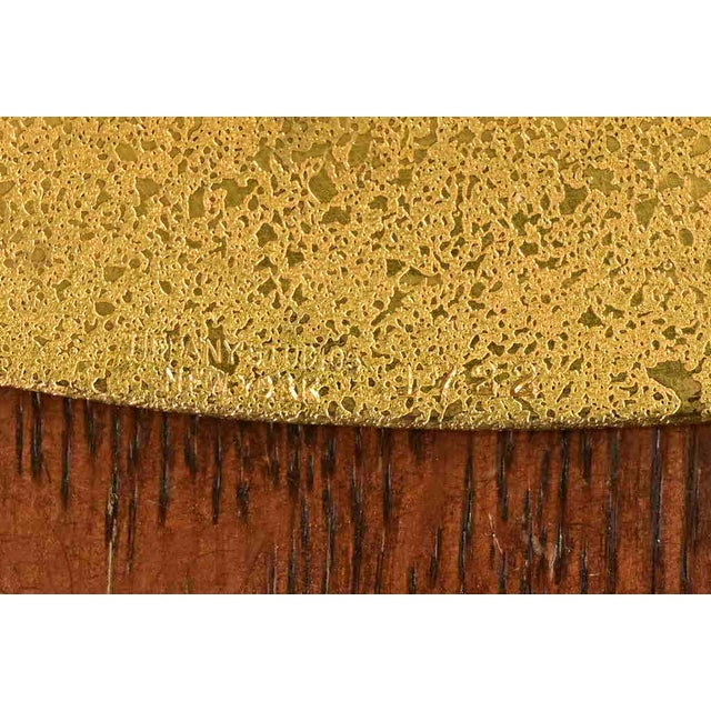 Tiffany Studios New York Bronze Doré Large Charger Plate or Tray For Sale - Image 9 of 11