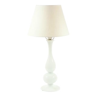 Labelled Mid-Century Murano Glass Table Lamp From Barovier & Toso, Italy, 1940s/1950s For Sale