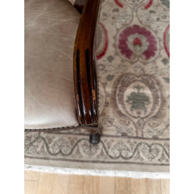 Leather Desk Chair Regency Period For Sale In Los Angeles - Image 6 of 6
