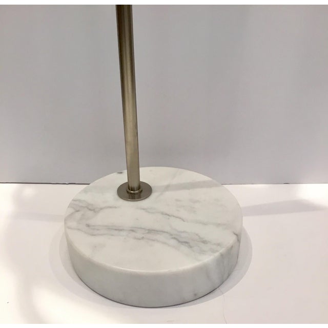 Arteriors Modern Silver Metal Yasmin Floor Lamp | Chairish