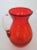 This gorgeous Pitcher/Creamer is made out of crackle glass. This small pitcher has beautiful style with a lovely deep red...
