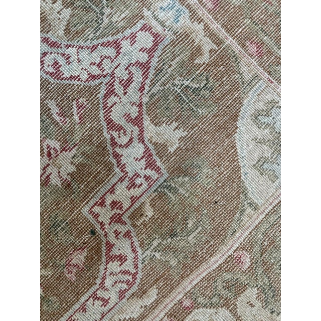 1970s 1970s Vegetable Dye Oushak , 9' X 11' For Sale - Image 5 of 6