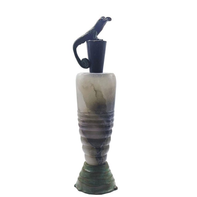 Italian Alabaster Vase by Annibale Oste, 2000s For Sale - Image 6 of 6