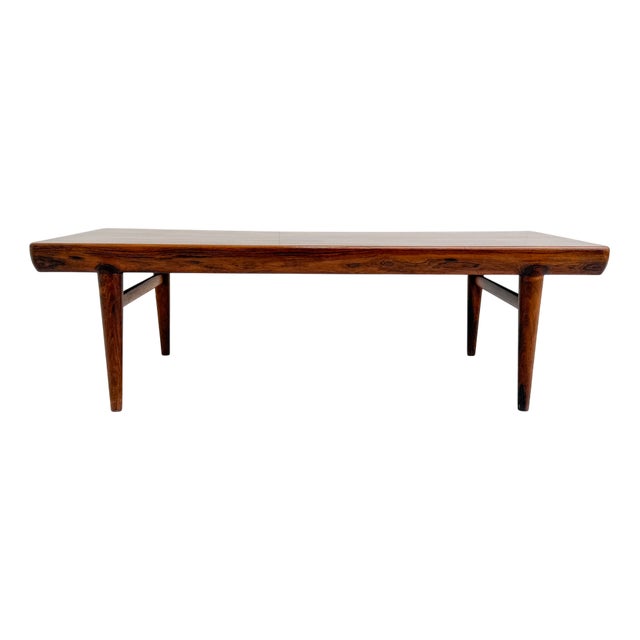 Vintage Rosewood Coffee Table by Johannes Andersen for CFC Silkeborg, 1960s For Sale
