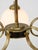 Goldenrod Mid-Century Modern Italian Brass and Opaline Chandelier, 1960 For Sale - Image 8 of 18