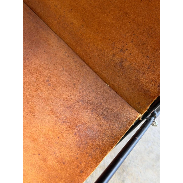 Brown Brown Suede Leather Folding Magazine Holder Mid-Century Modern Vintage For Sale - Image 8 of 11