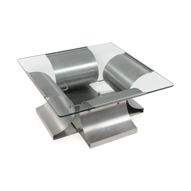 Coffee Table attributed to François Monnet for Kappa, 1970 For Sale - Image 4 of 14