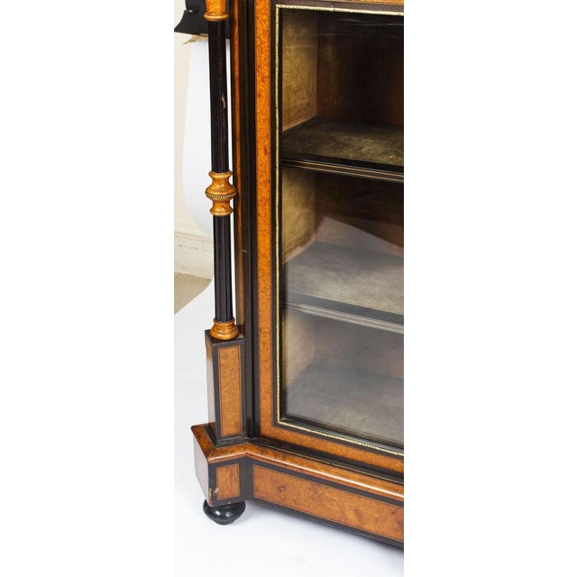 Victorian Burr Walnut & Sèvres Plaques Credenza For Sale - Image 15 of 18