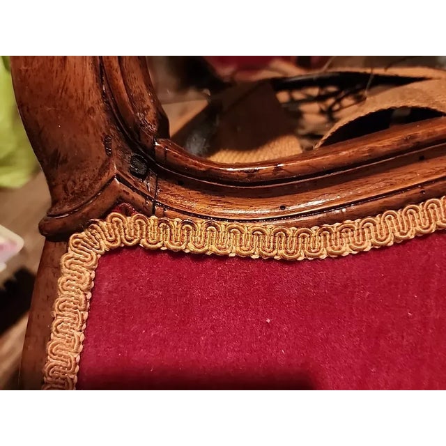 18thc French Louis XV Period Exceptionally Carved Walnut Bergeres - Signed by Antoine Leonard Couturier Christies Provenance a - Pair For Sale - Image 12 of 12