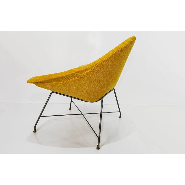 1950s Gold Lounge Chair by Augusto Bozzi for Saporiti, 1955 For Sale - Image 5 of 9