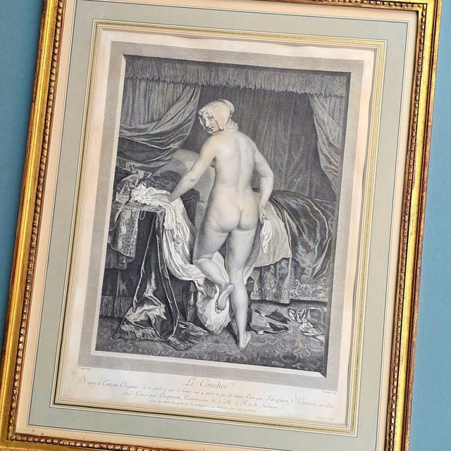 Jacob Van Loo, Bedtime, 1800s, Glass, Wood and Paper For Sale - Image 5 of 15
