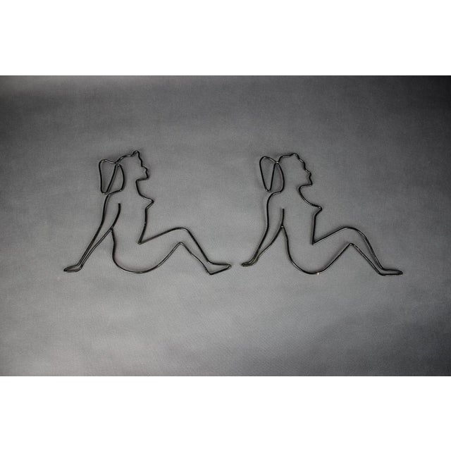 Woman Wall Decorations, 1950s, Set of 2 For Sale - Image 4 of 7