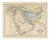Antique Map of Turkey in Asia, Arabia, and Afghanistan by Hachette, 1860 For Sale