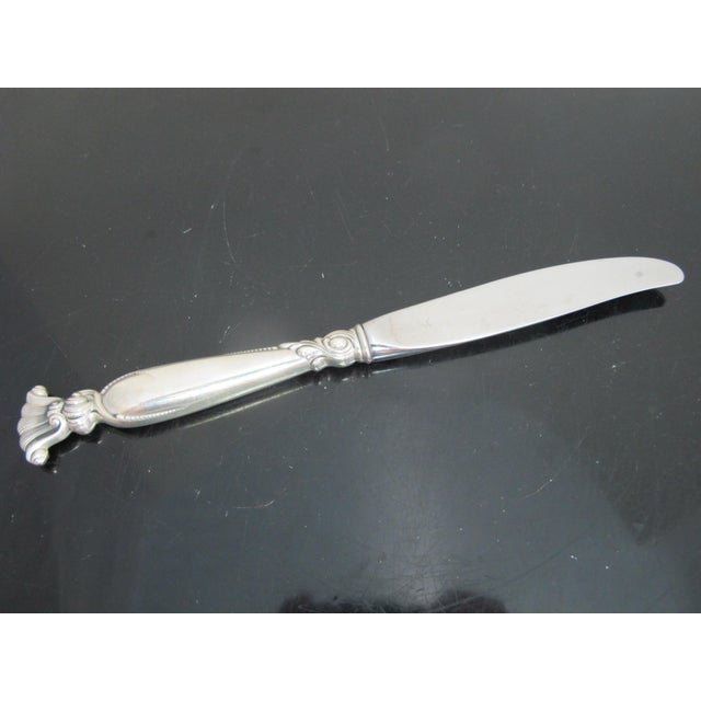 Traditional Wallace Sterling Silver Handle Romance of the Sea 9 3/4" Dinner Knife For Sale - Image 3 of 6