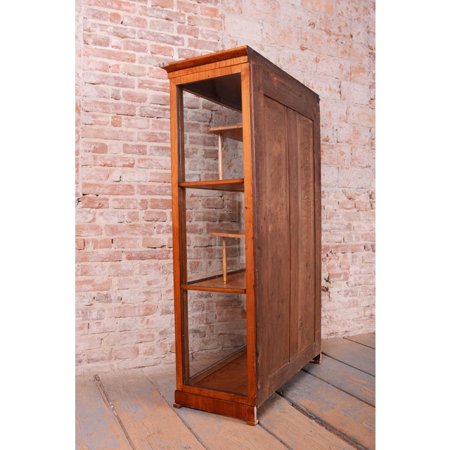 Antique Biedermeier Display Cabinet in Spruce, 1830s For Sale - Image 14 of 16