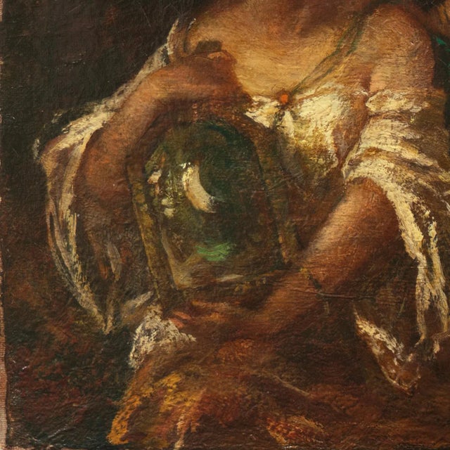 1900 - 1909 'Women Gathering Garlands' by Frederick Ballard Williams, 1906, Paris, Cooper Union, Metropolitan Museum, National Academy of Design, National Gallery For Sale - Image 5 of 8