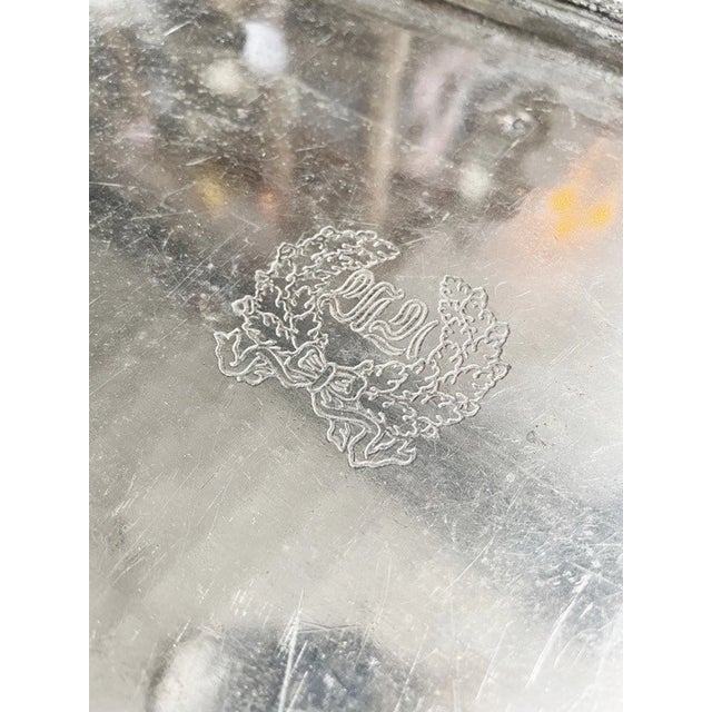 A beautiful vintage circa 1967 heavy silver plated serving tray from the famous Waldorf Astoria Hotel in New York City! In...