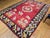 Vintage Caucasian Karabagh Kilim, Handwoven Floral Pattern, Red & Black, 7x10 For Sale - Image 10 of 12