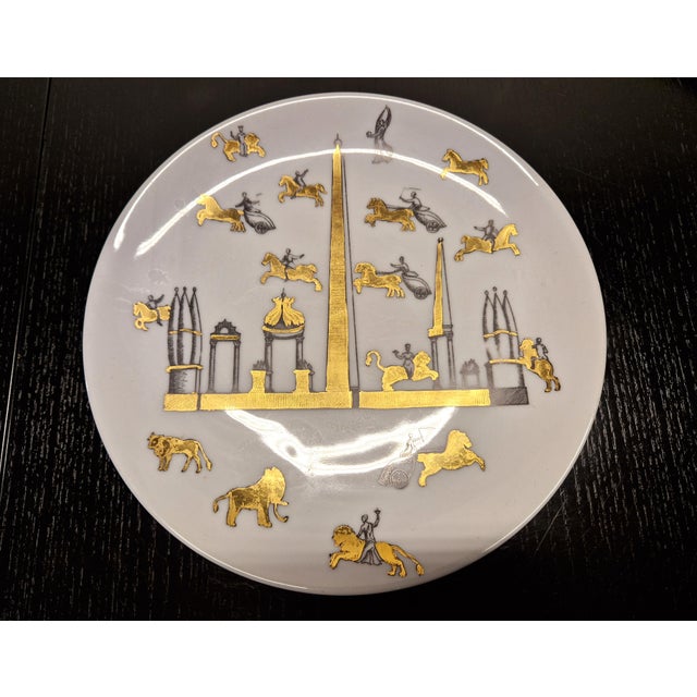Wall Plate by Piero Fornasetti, Italy 1950s For Sale - Image 6 of 10