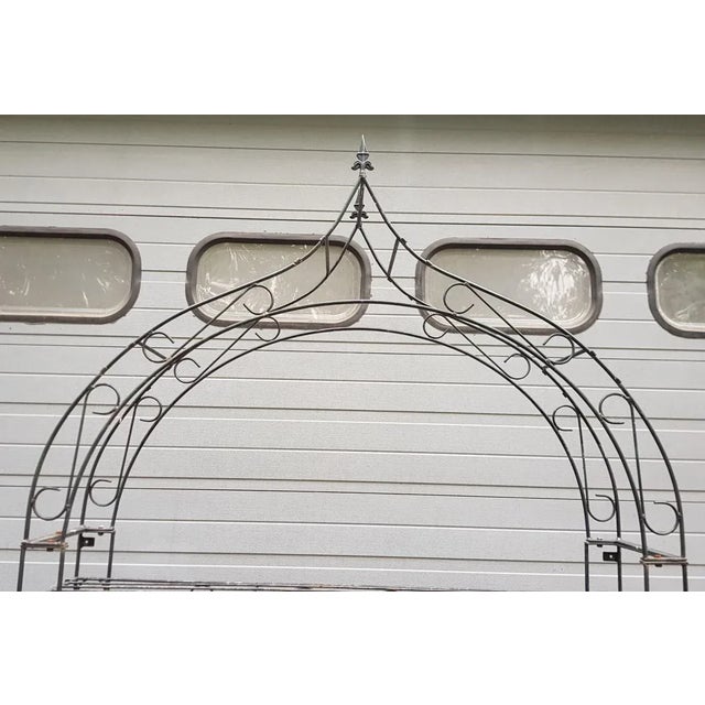 Antique French Wrought Iron Etagere Rack for Pots and Plants For Sale - Image 4 of 7