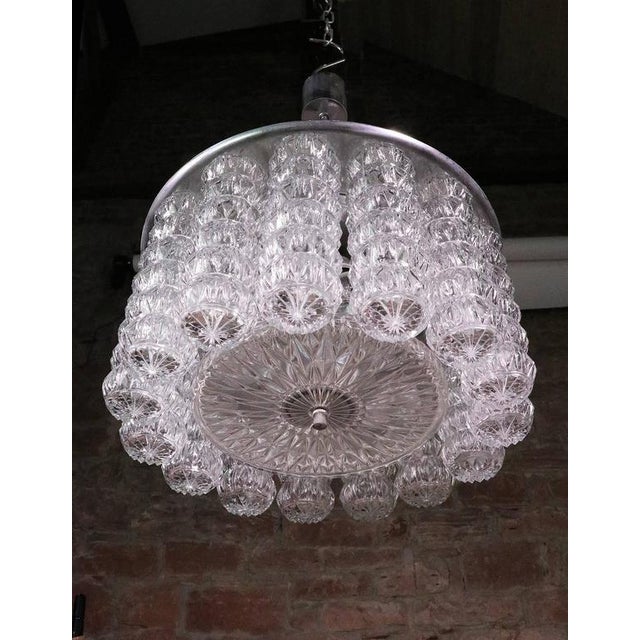 1950s Austrian Drum Flush Mount Chandelier, 1950s For Sale - Image 5 of 7
