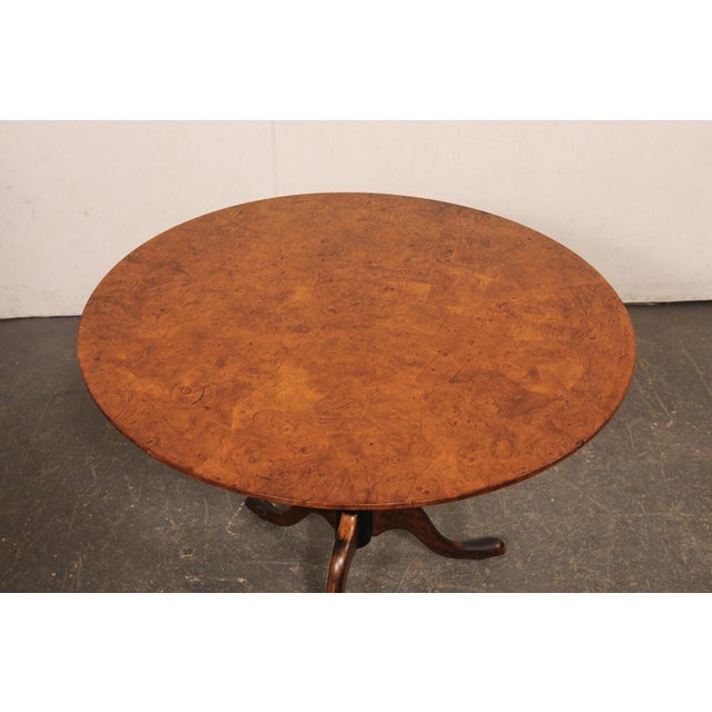 Late 19th Century Swedish Classical Alder Wood Pedestal Table For Sale - Image 11 of 11