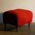 Italian Rationalist Bouclè Ottoman in the style of Gio Ponti, 1940s For Sale - Image 10 of 10