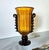 Mid-Century Modern 1980s Pair of Amber Murano Glass Vases, Neoclassical Style For Sale - Image 3 of 10