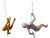 Gold & Silver Climbing Man Wall Art - 2 Piece Set For Sale