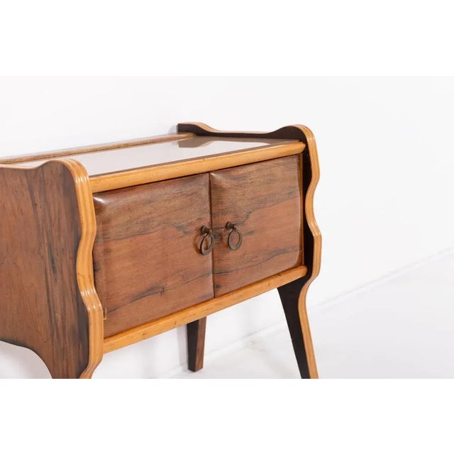 Mid-Century Italian Sculptural Nightstands, 1950s, Set of 2 For Sale - Image 6 of 12