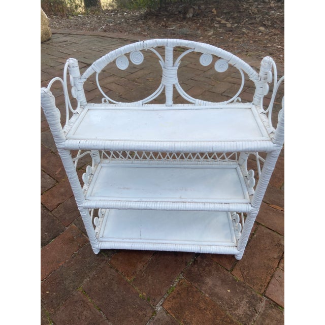 Vintage Wicker Wall Shelf For Sale In Savannah - Image 6 of 9