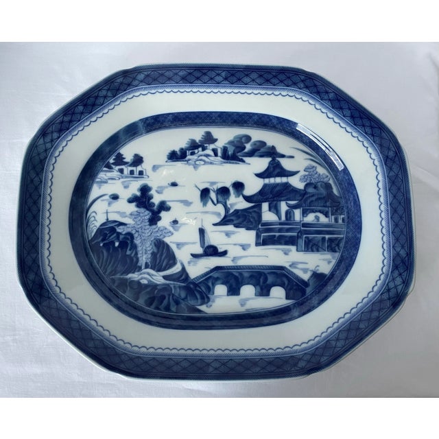 Ceramic Mottahedeh Canton Octagonal Tureen and Platter For Sale - Image 7 of 9