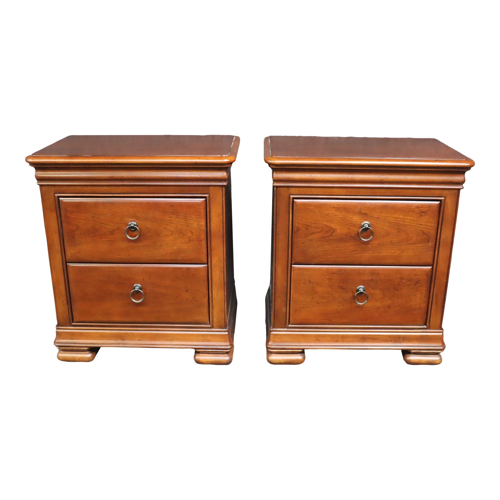 Pennsylvania House Cherry Nightstands | Chairish