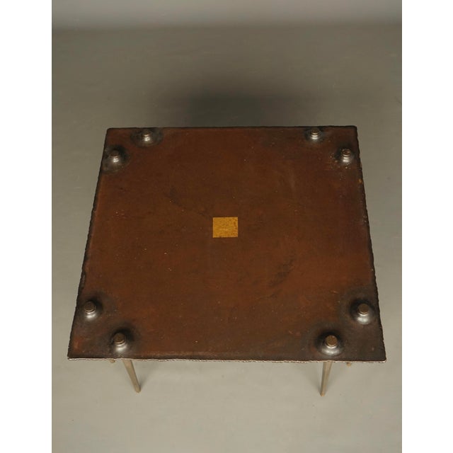 Metal Brutalist Coffee Table by Idir Mecibah, Belgium, 1997 For Sale - Image 7 of 16