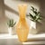 Mid-Century Modern Tall Opalescent Orange Murano Glass Vase For Sale - Image 3 of 3