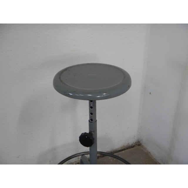 Vintage Iron Stool, 1970 For Sale - Image 4 of 9