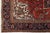 Handmade Heriz Wool Rug in Red With Rosette Motif For Sale - Image 4 of 7
