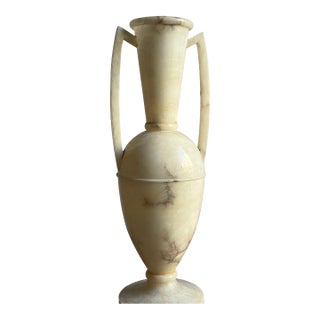 Monumental Alabaster Amphora Lamp For Sale