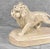 White Vintage 12" Hollywood Regency White Luster Porcelain Lion Sculpture For Sale - Image 8 of 11