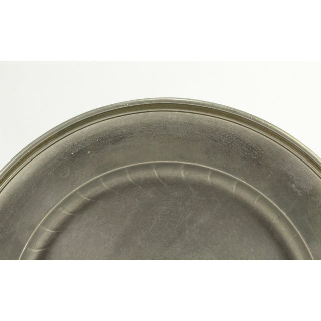 1900's Pewter Jugendstil Plate With Handles / Serving Dish GSK Fein Zinn For Sale In Houston - Image 6 of 11