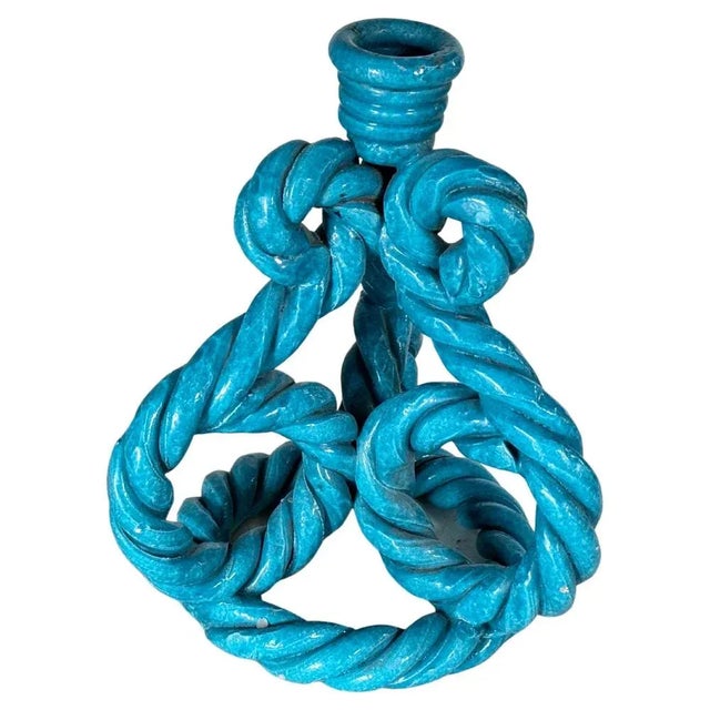 French Candleholder in Ceramic, 1970s For Sale - Image 10 of 10